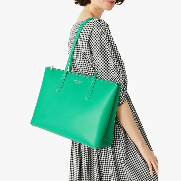 Blue Kate Spade All Day Large Zip-Top Tote Bags | 812-TDQJHR