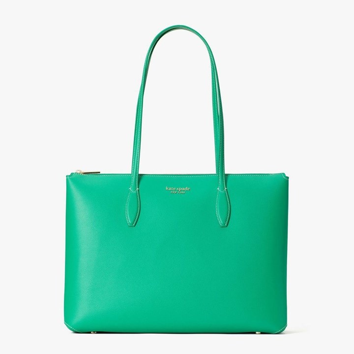 Blue Kate Spade All Day Large Zip-Top Tote Bags | 812-TDQJHR