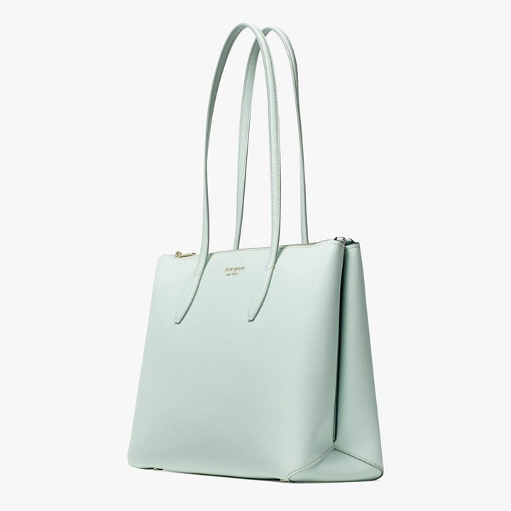 Blue Kate Spade All Day Large Zip-Top Tote Bags | 706-LTDFJZ