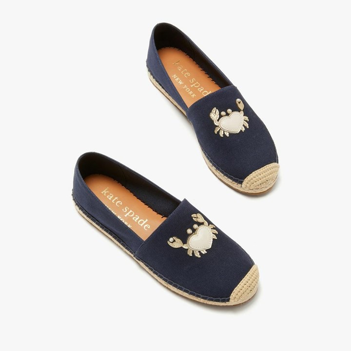 Blue Kate Spade Beach Date Espadrilles | 853-OIYGLQ