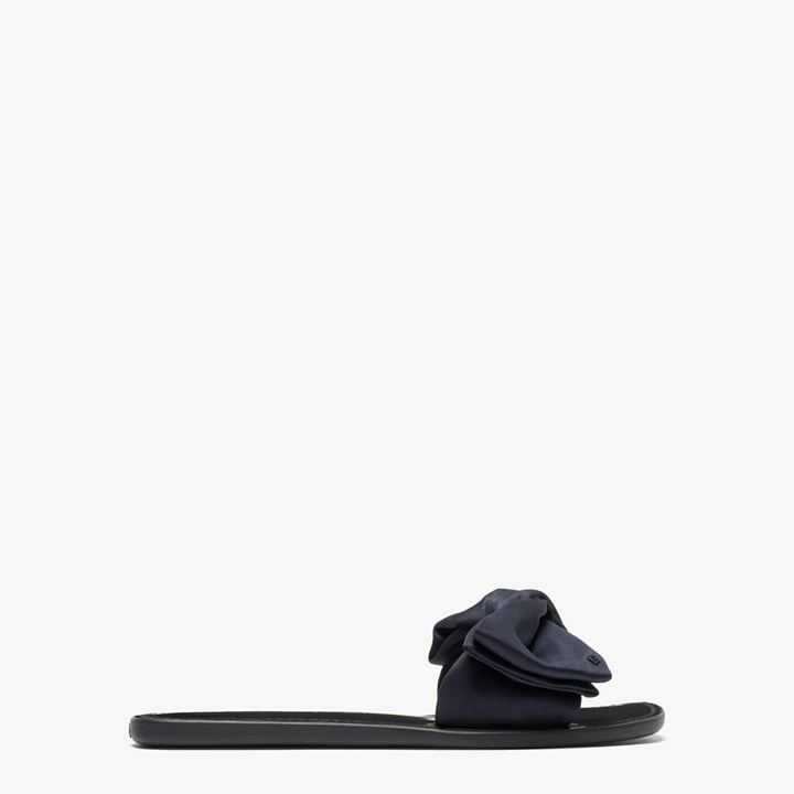 Blue Kate Spade Bikini Bow Slides | 785-HLYACM