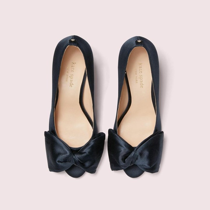 Blue Kate Spade Crawford Peep-Toe Pumps | 984-ZRKDFM