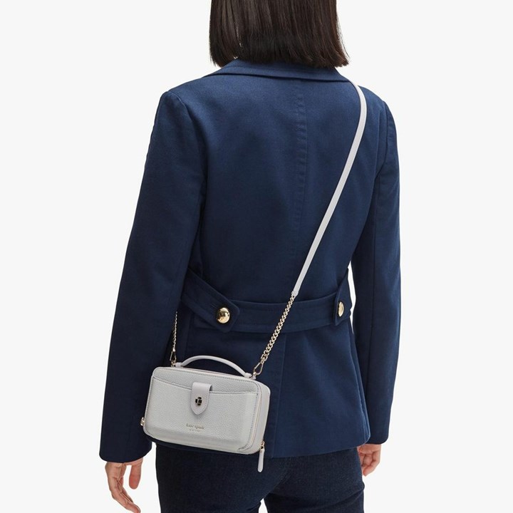 Blue Kate Spade Essential Double-Zip Crossbody Bags | 520-MIRDNE