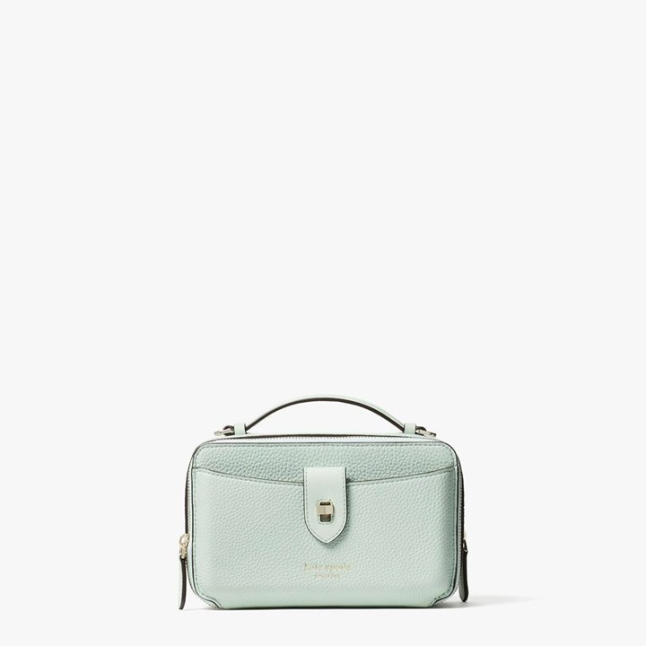 Blue Kate Spade Essential Double-Zip Crossbody Bags | 841-ASDJIN