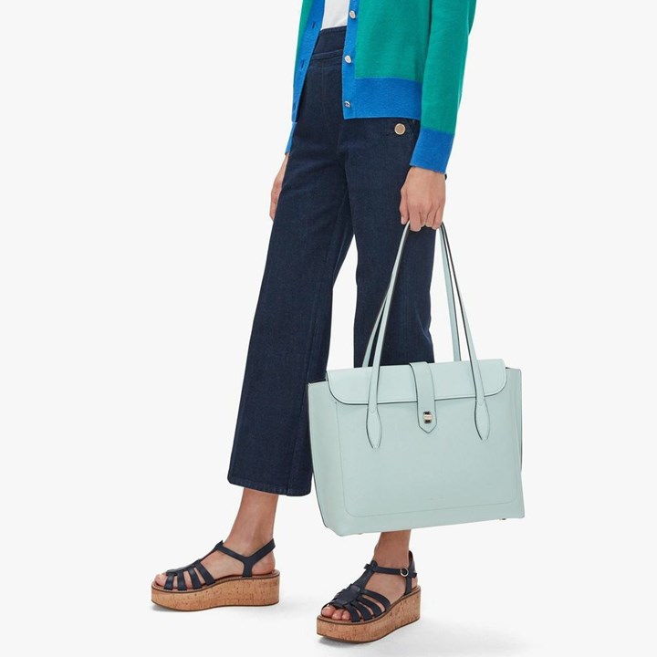 Blue Kate Spade Essential Large Work Tote Bags | 673-FESCQU