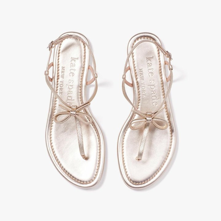 Gold Kate Spade Piazza Sandals | 142-RLSDTJ