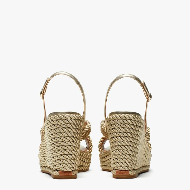 Gold Kate Spade Tahiti Sandals | 469-MXETQG