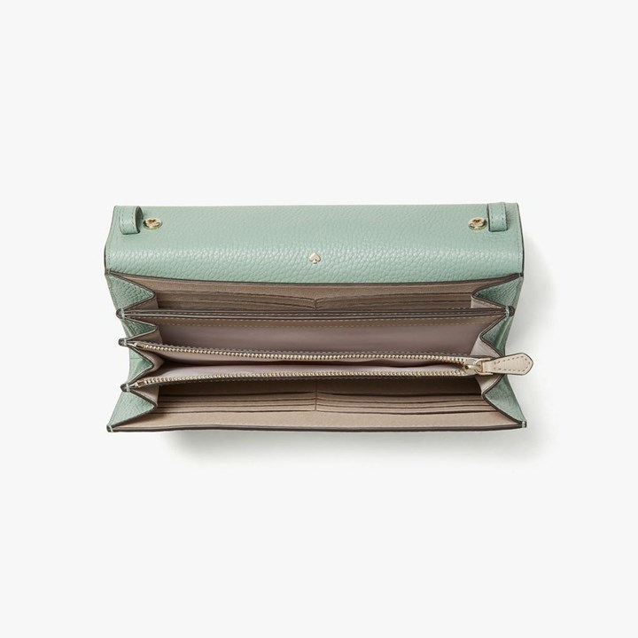 Green Kate Spade Roulette Chain Clutch Bags | 046-MAFXOQ