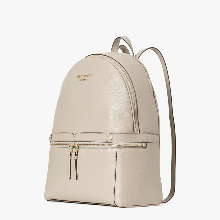 Grey Brown Kate Spade Day Pack Large Backpack | 640-PQHZBM