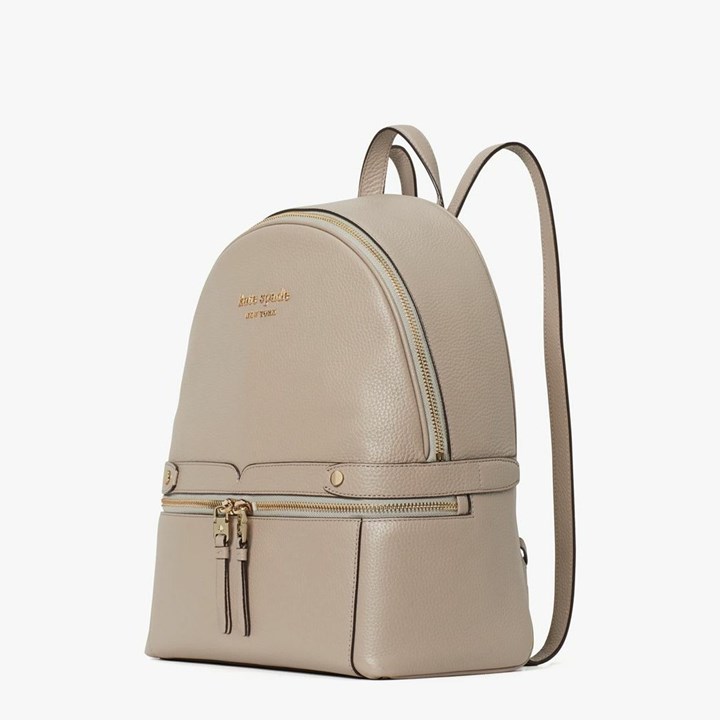 Grey Brown Kate Spade Day Pack Medium Backpack | 915-MQTZFK