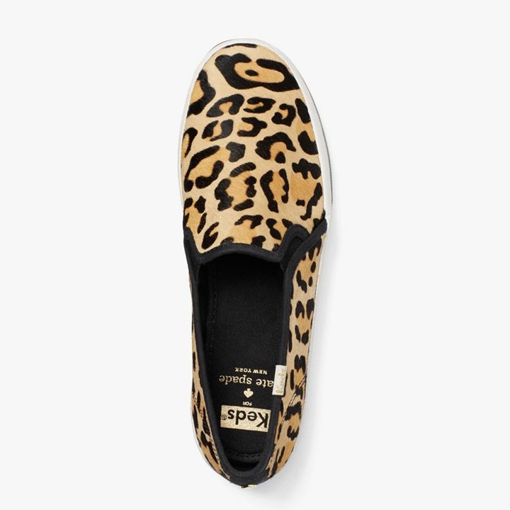 Leopard Kate Spade x Keds Double Decker Leopard Sneakers | 597-VOTGIX