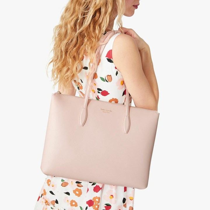 Pink Kate Spade All Day Large Zip-Top Tote Bags | 903-EVSTGK