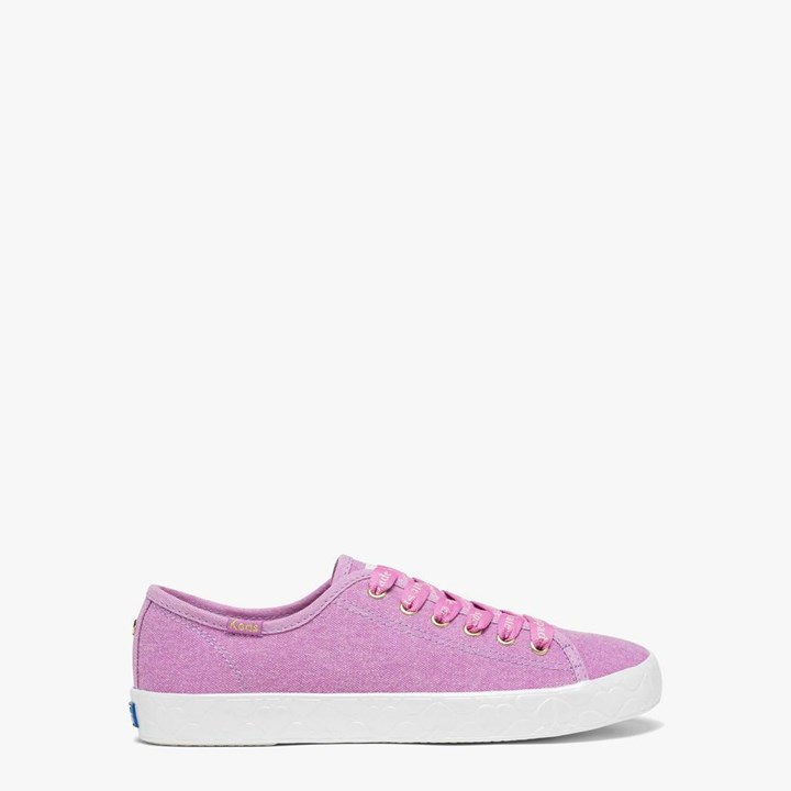 Pink Kate Spade x Keds Kickstart Logo Foxing Sneakers | 512-GUKPNJ