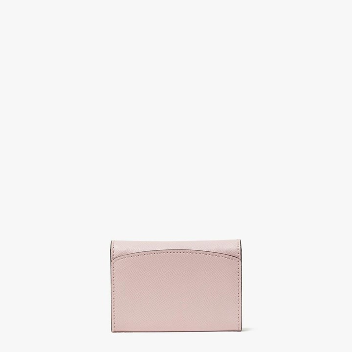 Pink / Beige Kate Spade Spencer Bifold Cardholder Wallets | 569-ENFQSV