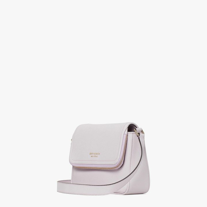 Purple Kate Spade Run Around Large Flap Crossbody Bags | 142-EKMNXF