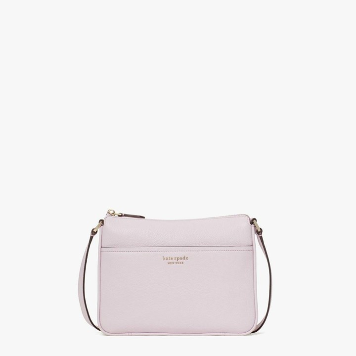 Purple Kate Spade Run Around Medium Crossbody Bags | 239-WXGAEF