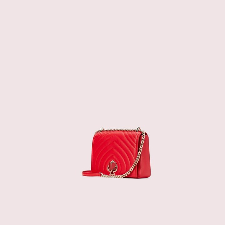 Red Kate Spade Amelia Twistlock Medium Convertible Chain Shoulder Bags | 820-UGNFOV