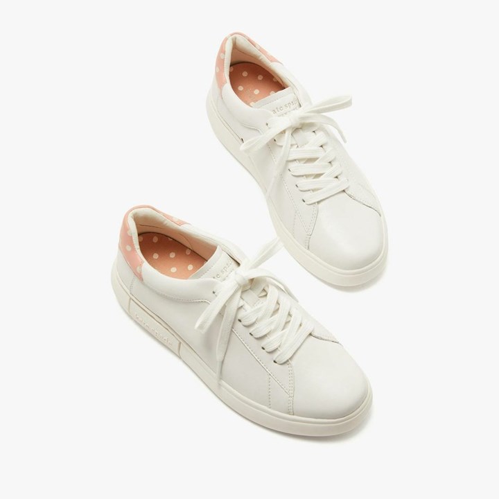 White / Rose Kate Spade Lift Sneakers | 472-JFXHIM