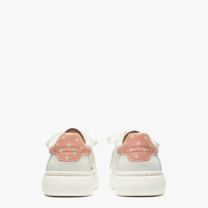 White / Rose Kate Spade Lift Sneakers | 472-JFXHIM