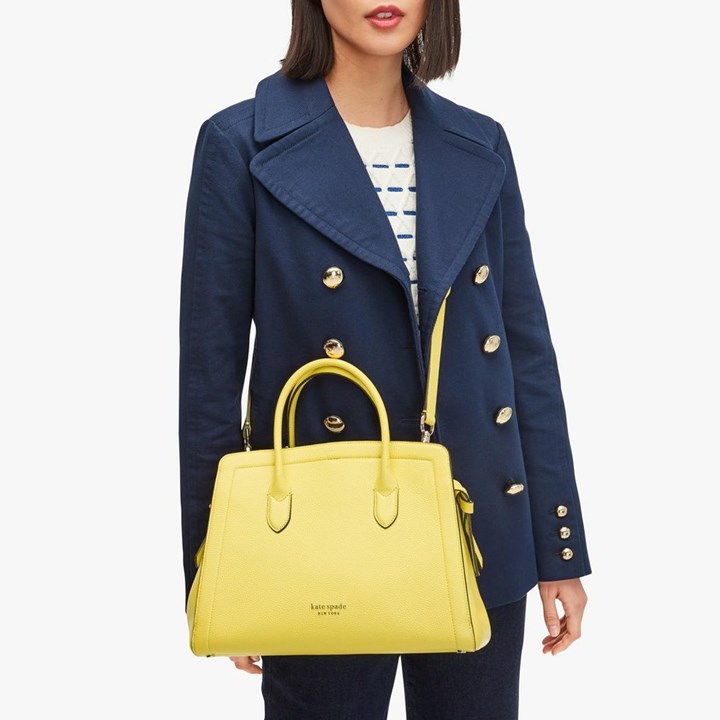 Yellow Kate Spade Knott Large Satchel Bags | 173-KRYCMX