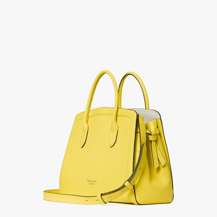 Yellow Kate Spade Knott Large Satchel Bags | 173-KRYCMX