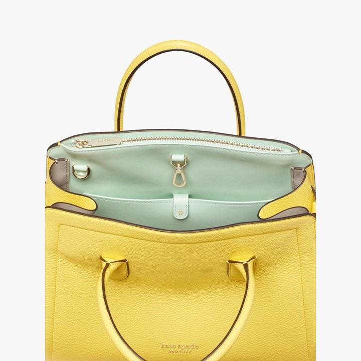 Yellow Kate Spade Knott Large Satchel Bags | 173-KRYCMX