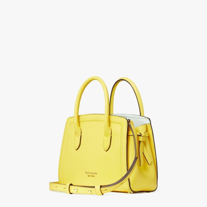 Yellow Kate Spade Knott Mini Satchel Bags | 582-SHNMIT