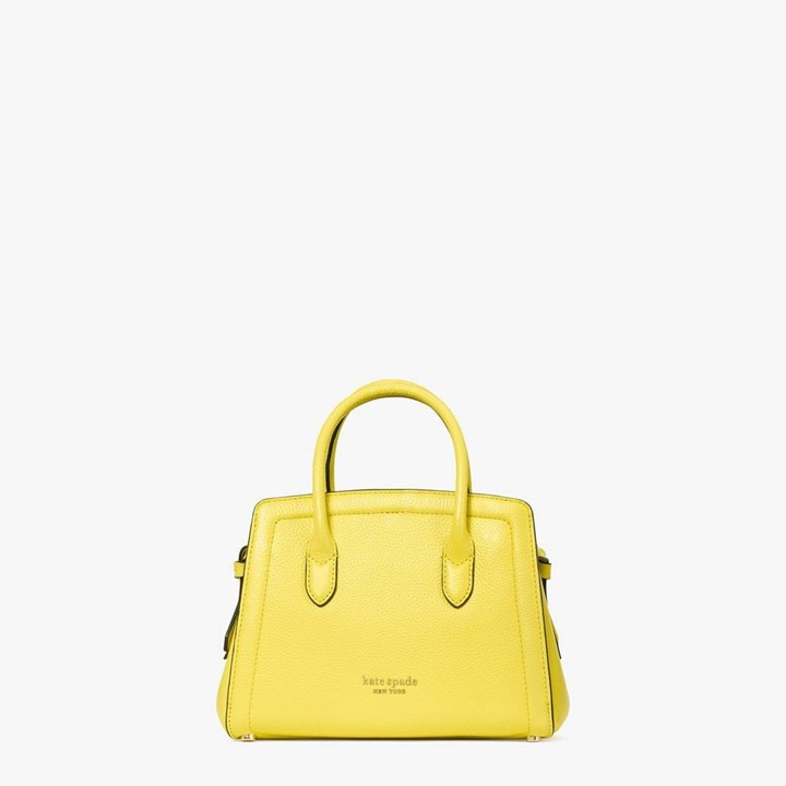 Yellow Kate Spade Knott Mini Satchel Bags | 582-SHNMIT