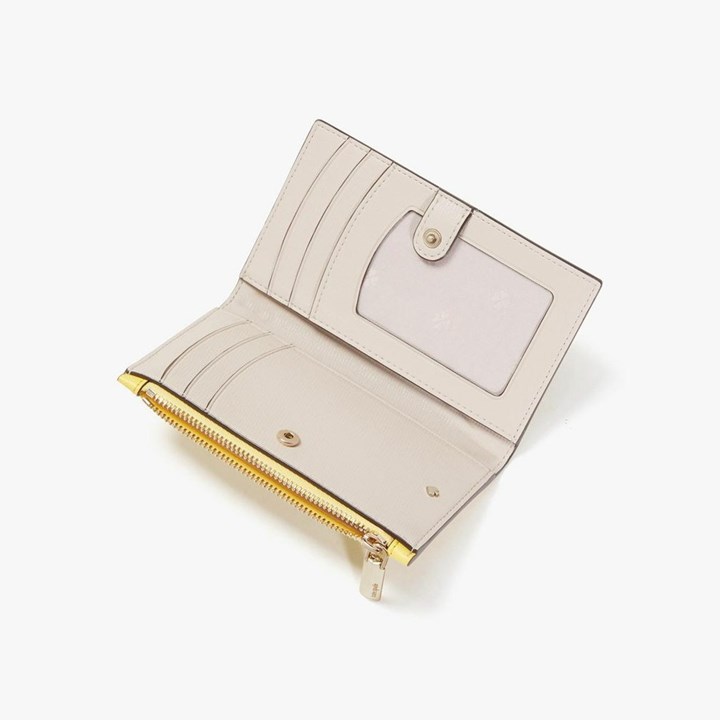 Yellow Kate Spade Spencer Small Slim Bifold Wallets | 031-CFVJIE